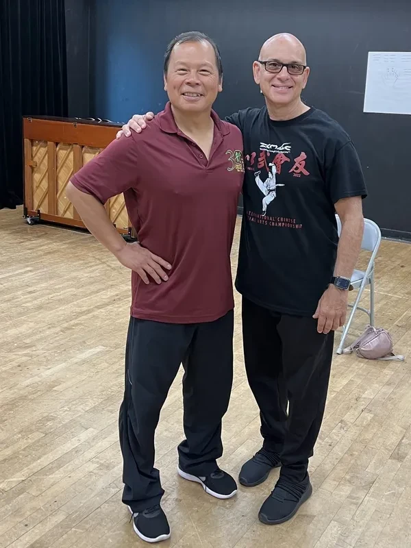 Master Wu Wen-Ching and Tony Garcia at Qigong workshop